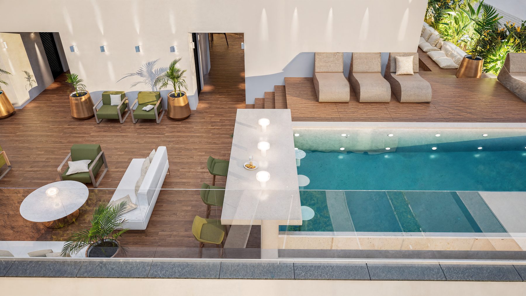Piscina na cobertura
